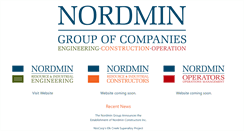 Desktop Screenshot of nordmin.com